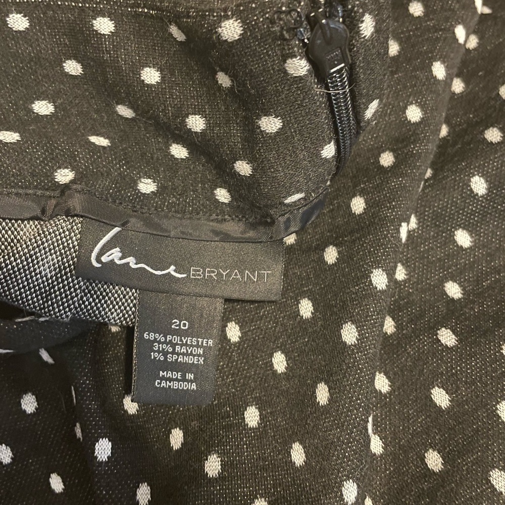 NWOT Lane Bryant Polka Dot Pencil Skirt - Picture 5 of 5